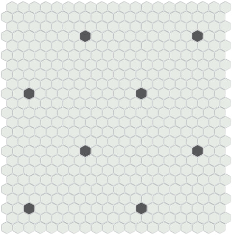 Unglazed Dots | Pinnacle Hexagon Patterns