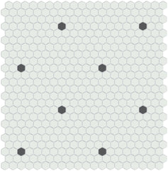 Unglazed Dots | Pinnacle Hexagon Patterns