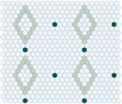 Diamond and Dot | Pinnacle Hexagon Patterns